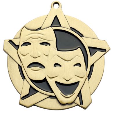 Super Star Medal - 2 1/4"