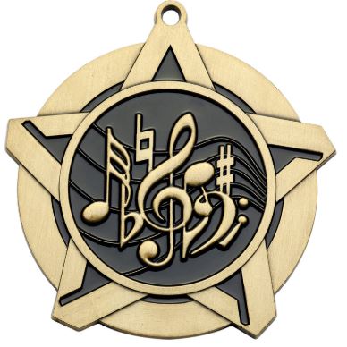 Super Star Medal - 2 1/4"