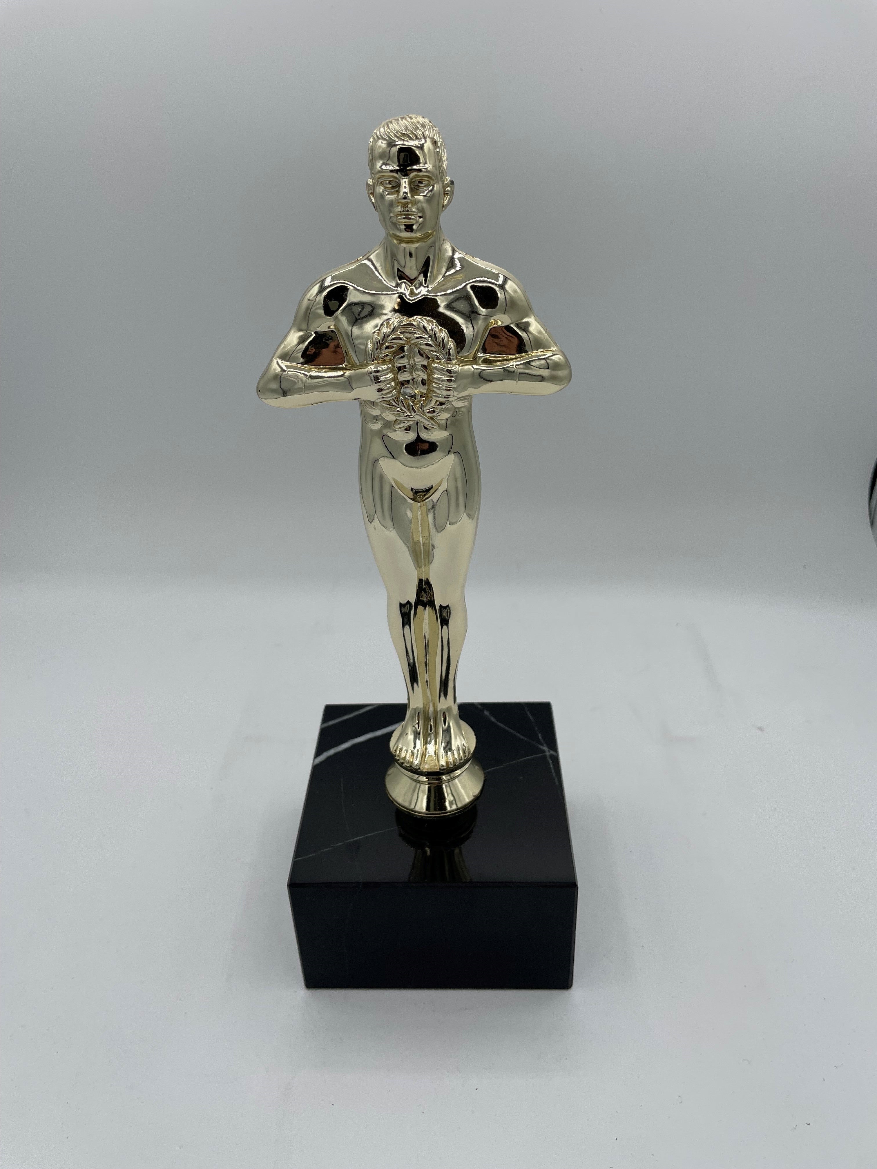 Classic Oscar Achiever Metal figure Award On Marble Base