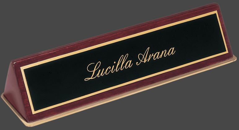 Rosewood Piano Finish Desk Wedge