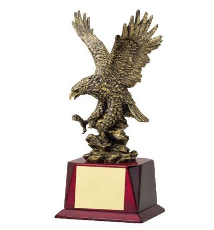 Antique Bronze Finished Eagle Trophy