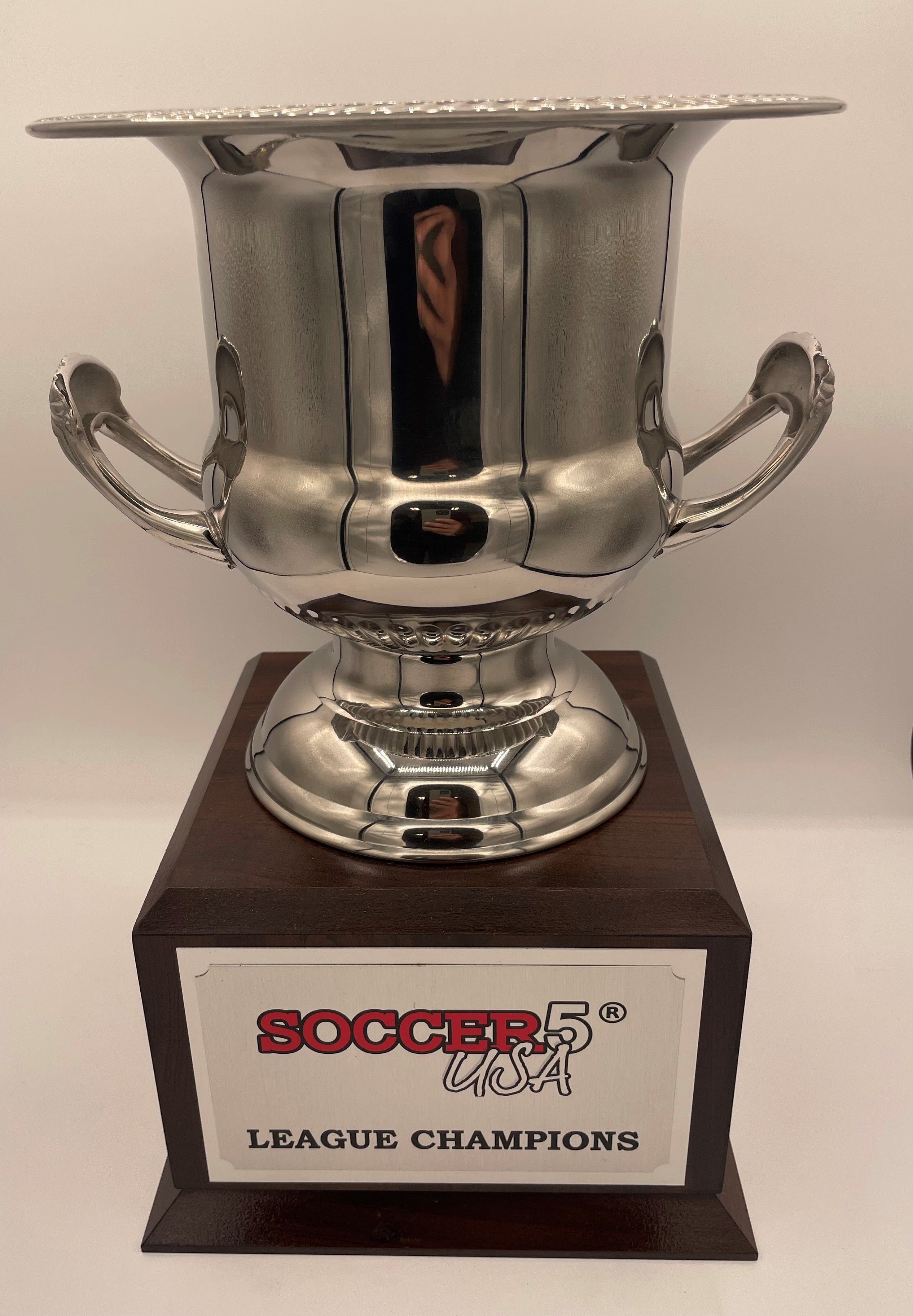 Silver Plated Metal Wine Cooler Cup Trophy