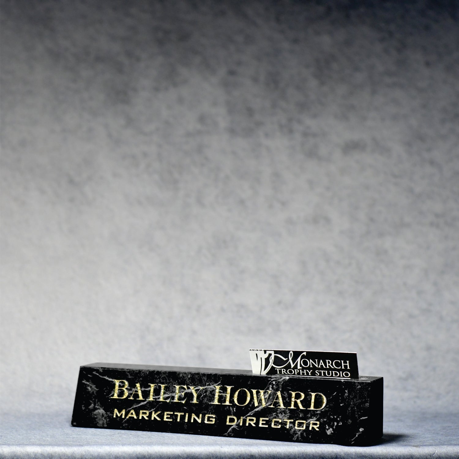 Marble Desk Wedge with Business Card Holder